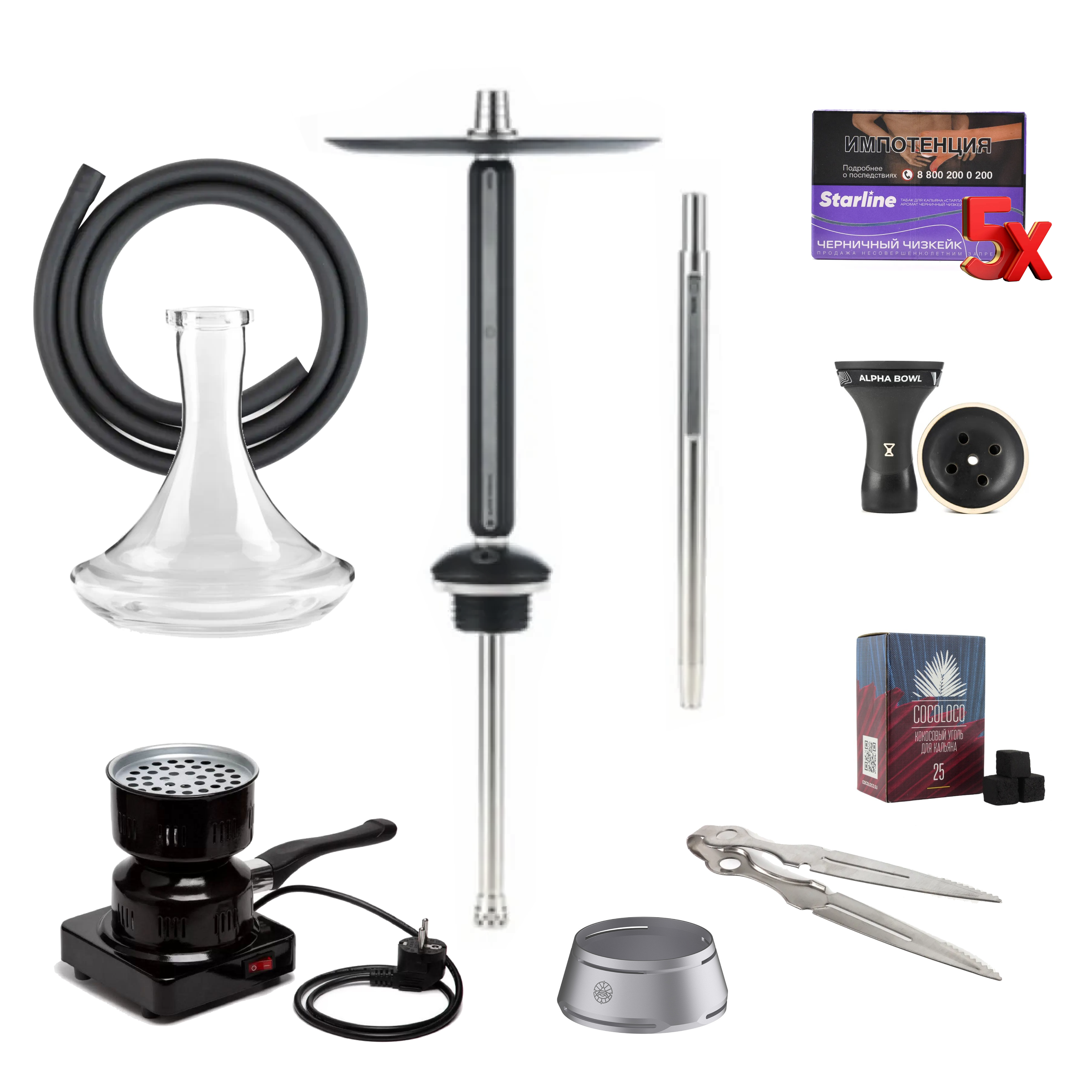 изображение товара Набор Alpha Hookah ХИТ