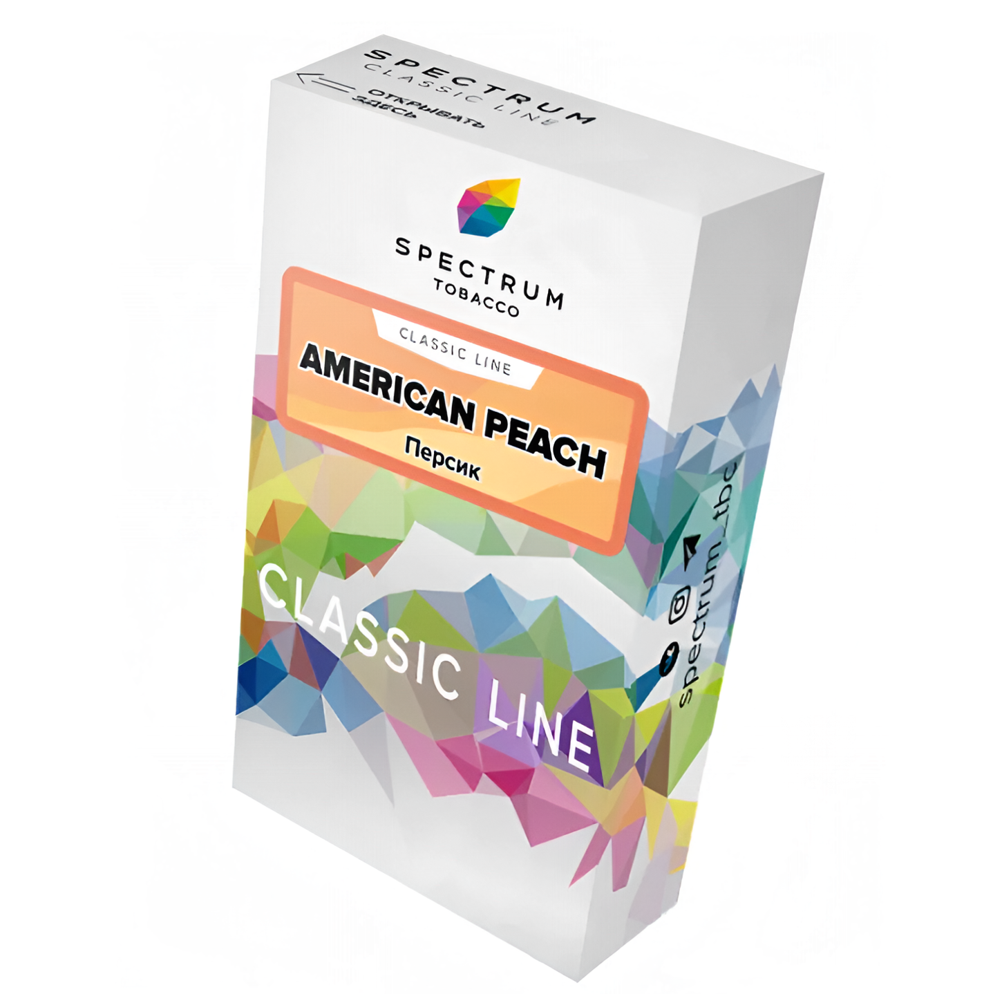 изображение товара Табак Spectrum Classic Line - American Peach (Американский персик) - 40 г