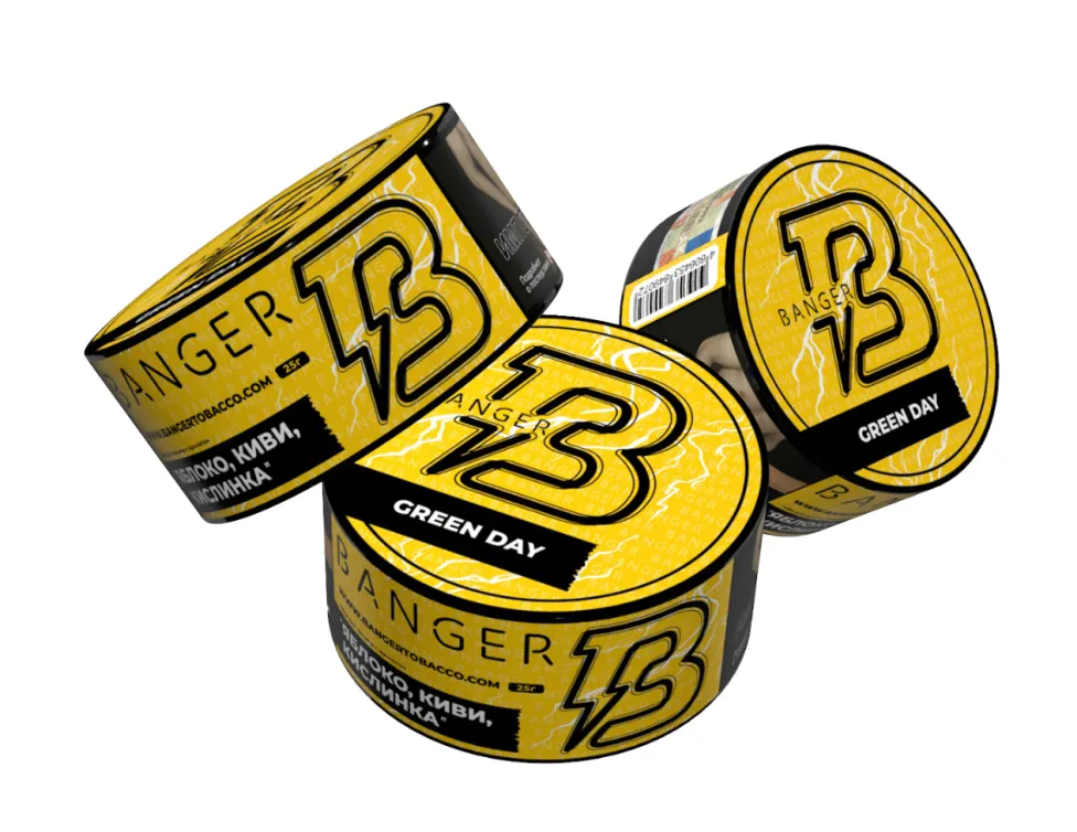 изображение товара Табак Banger Green day (Яблоко, киви, кислинка) 25г