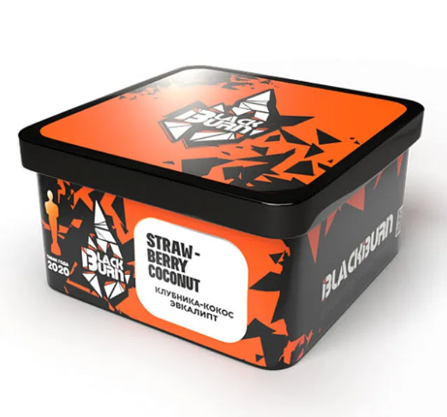изображение товара Табак Black Burn - Strawberry Coconut (Клубника-кокос эвкалипт) - 200г