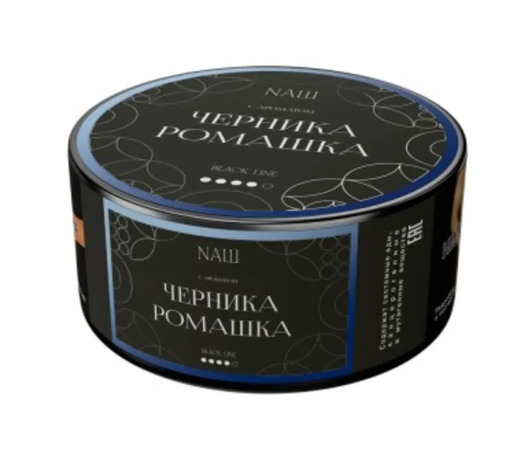 изображение товара Табак NAШ (НАШ) Black Черника Ромашка 100г