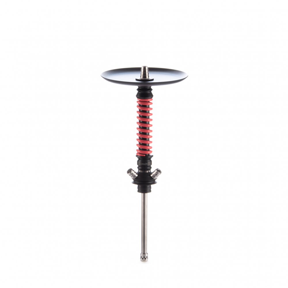 изображение товара Кальян MAMAY CUSTOMS Coilovers MINI чёрно-розовый (без колбы)