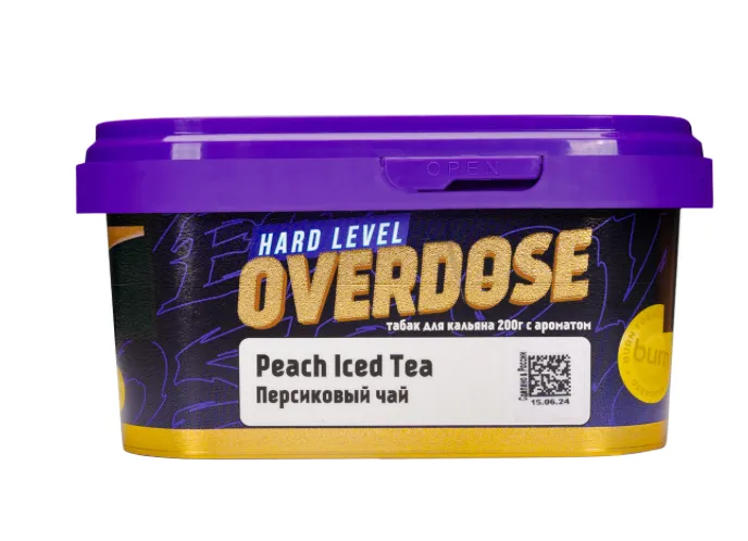изображение товара Табак Overdose Peach Iced Tea (Персиковый чай) 200г
