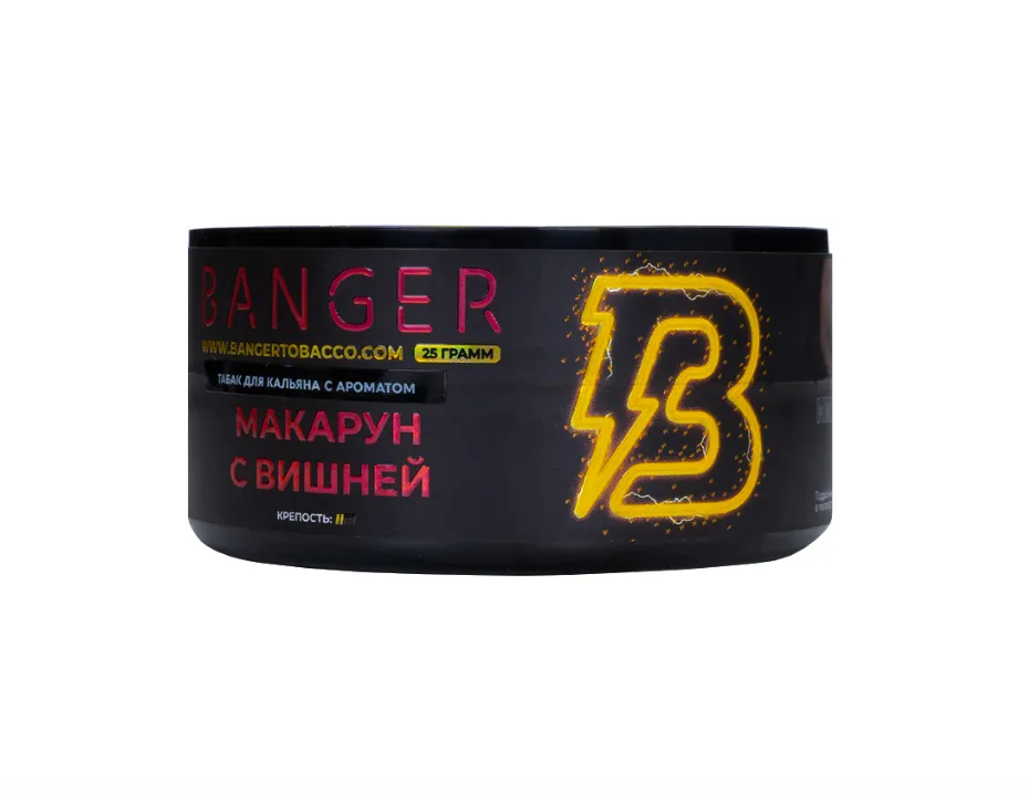 изображение товара Табак Banger Cherry macaroon (Макарун с вишней) 25г