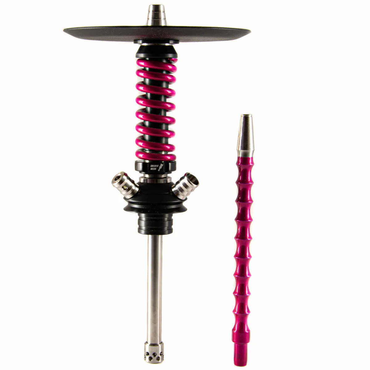 изображение товара Кальян MAMAY CUSTOMS Coilover Micro чёрно-розовый лак (без колбы)