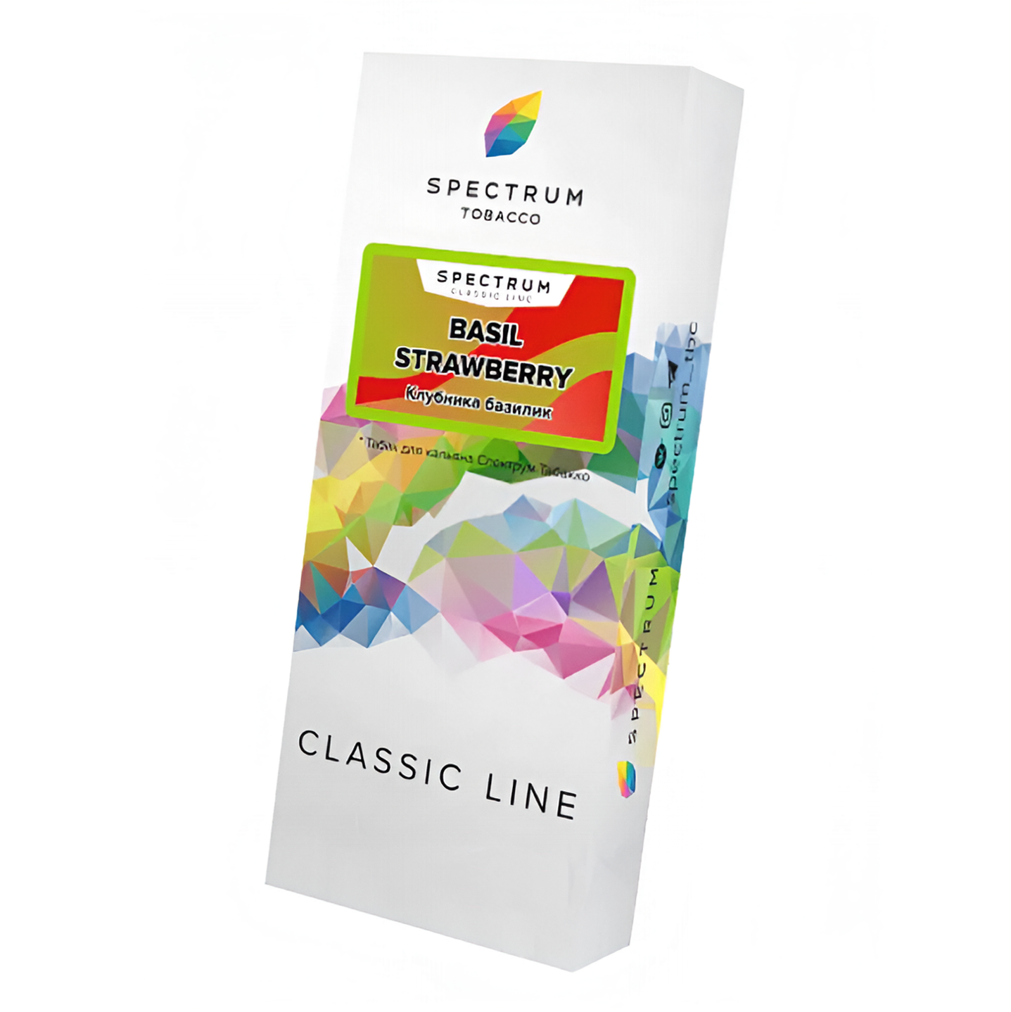 изображение товара Табак Spectrum Classic Line - Basil Strawberry (Клубника базилик) - 100 г