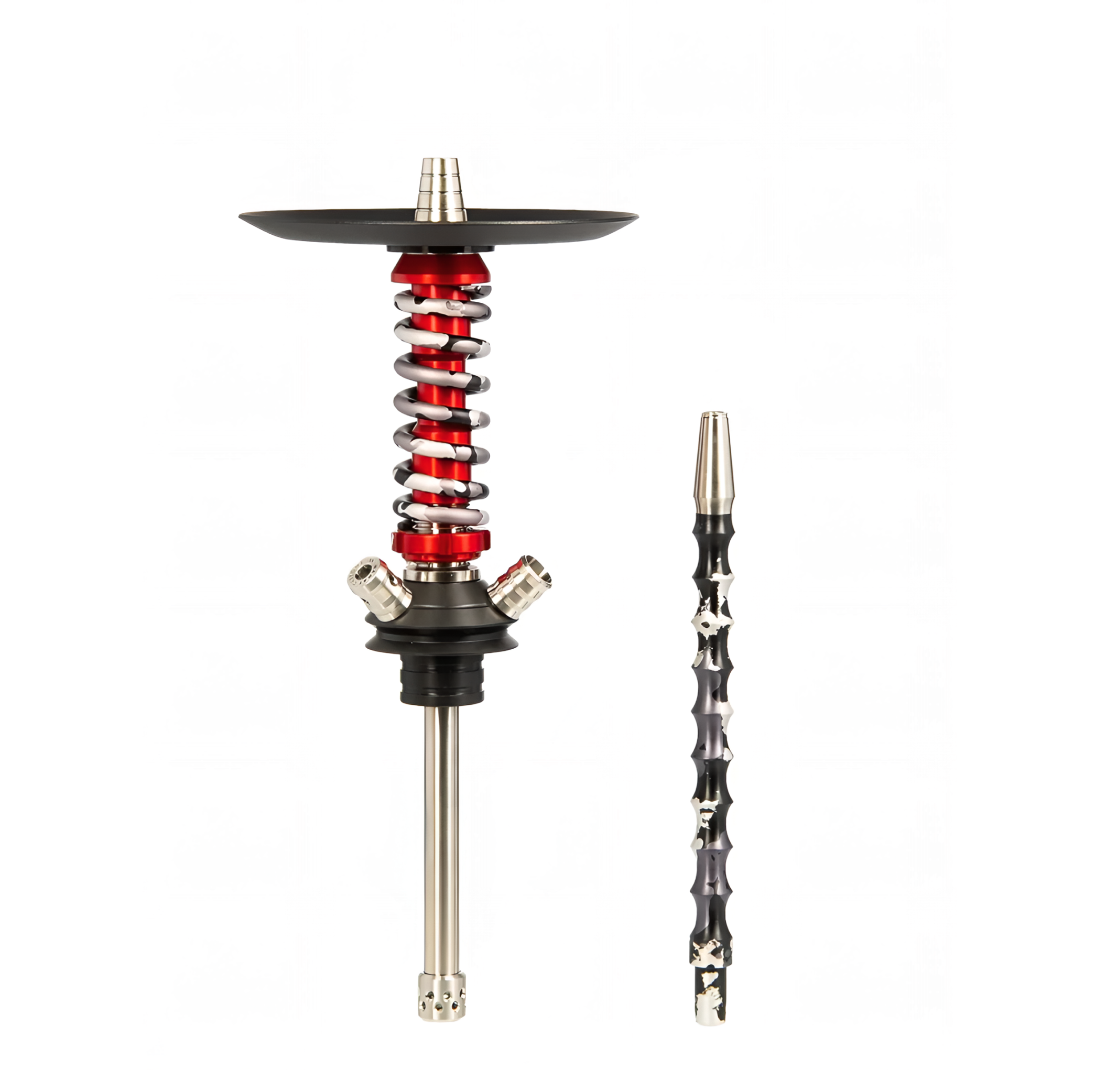 изображение товара Кальян MAMAY CUSTOMS Coilover Micro красно-серый камуфляж (без колбы)