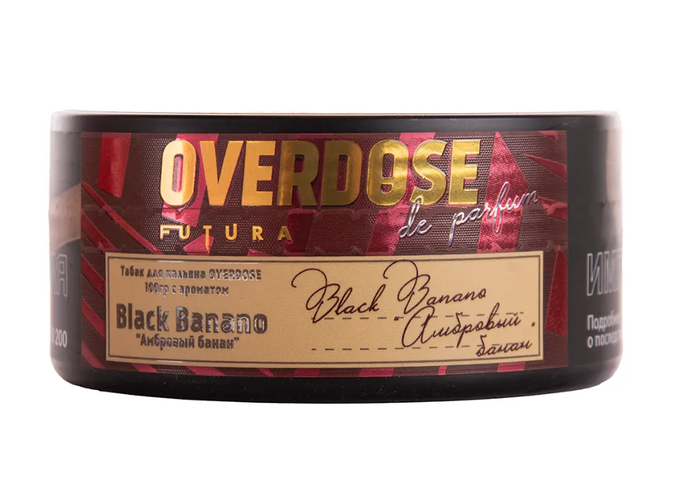 изображение товара Табак Overdose Black Banano De Parfum (Амбровый банан) 100г