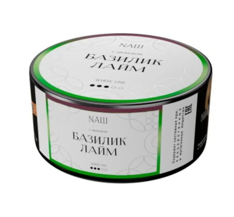 изображение товара Табак NAШ (НАШ) White Базилик Лайм 100г