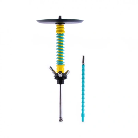 изображение товара Кальян MAMAY CUSTOMS Coilovers MINI жёлтый-мята (без колбы) гр. RipnDip