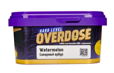 изображение товара Табак Overdose Watermelon (сахарный арбуз) 200 г