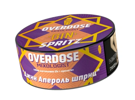 изображение товара Табак Overdose Gin Spritz (Джин Апероль шприц) 25г