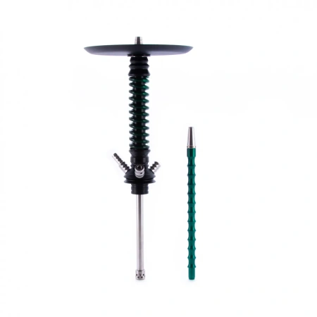 изображение товара Кальян MAMAY CUSTOMS Coilovers MINI чёрно-зелёный лак (без колбы) Bus