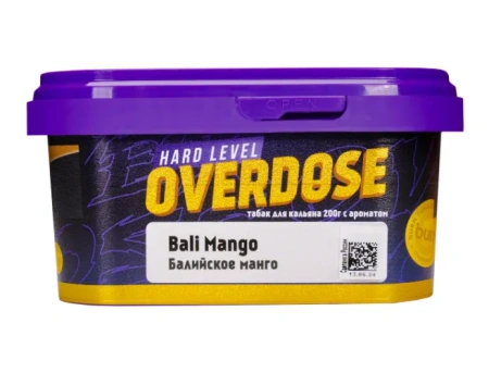 изображение товара Табак Overdose Bali Mango (Балийское манго) 200г