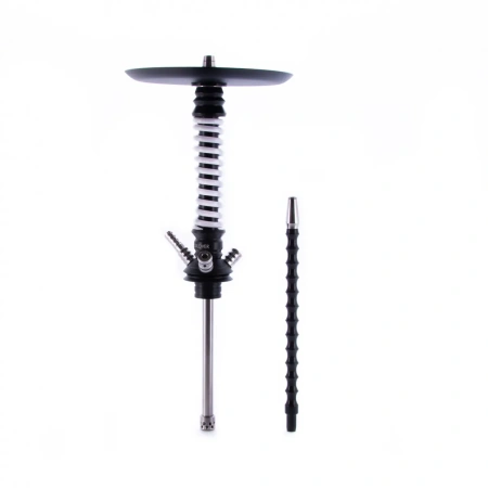 изображение товара Кальян MAMAY CUSTOMS Coilovers MINI чёрно-белый (без колбы) Кит