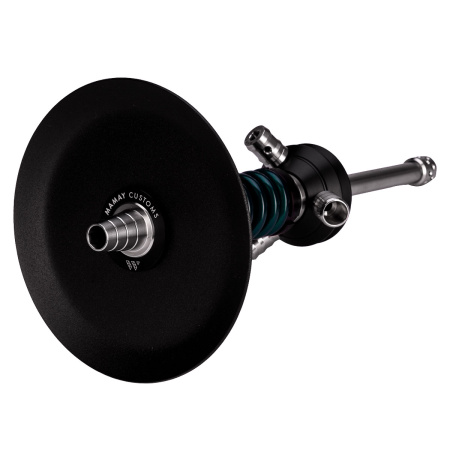 изображение товара Кальян MAMAY CUSTOMS Coilover Micro чёрно-зелёный лак (без колбы)