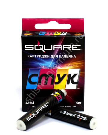 изображение товара Картриджи Square CMYK для электронного кальяна в уп 4 картриджа