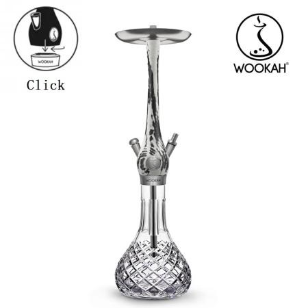 изображение товара Кальян Wookah White-Black Mastercut Check Click (Клик)