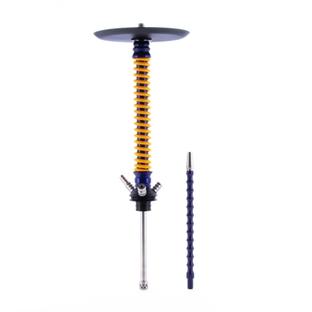 изображение товара Кальян MAMAY CUSTOMS Coilovers синий лак-жёлтый (без колбы)