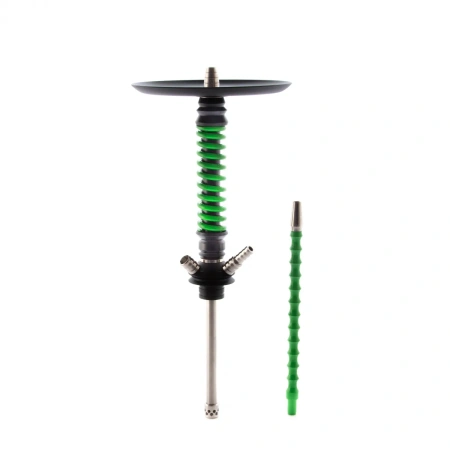 изображение товара Кальян MAMAY CUSTOMS Coilovers MINI чёрно-салатовый (без колбы)