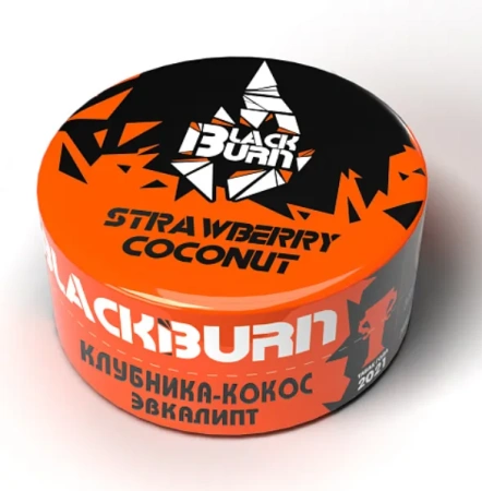 изображение товара Табак Black Burn - Strawberry Coconut (Клубника-кокос эвкалипт) - 25г