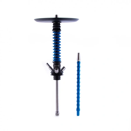 изображение товара Кальян MAMAY CUSTOMS Coilovers MINI чёрно-голубой лак (без колбы) гр. quack