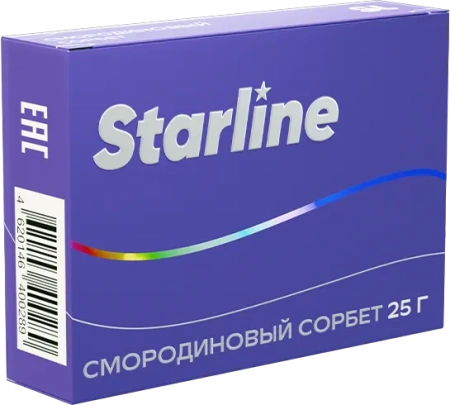 изображение товара Табак для кальяна Starline "Старлайн" (Смородиновый сорбет), 25 г