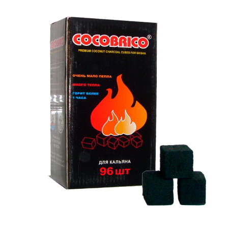 изображение товара Уголь для кальяна Coco Brico 96 куб