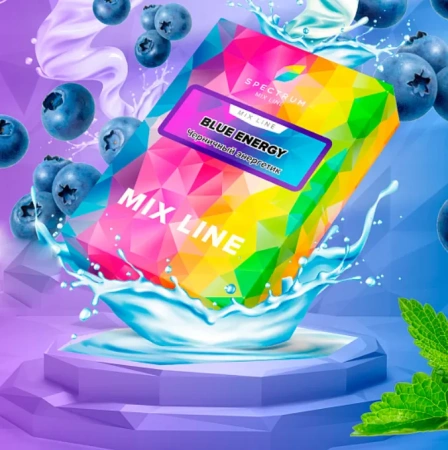 изображение товара Табак Spectrum Mix Line - Blue Energy (Черничный энергетик) - 40 г