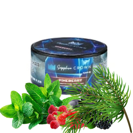 изображение товара Табак Sapphire Crown Pineberry (Ягоды мята хвоя) 25гр
