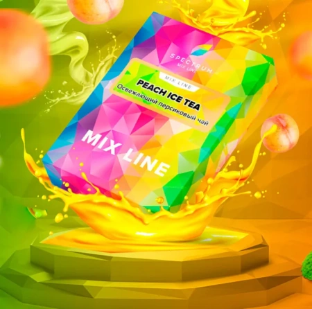 изображение товара Табак Spectrum Mix Line - Peach Ice Tea (Освежающий персиковый чай) - 40 г