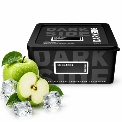 Табак Darkside Core Ice Granny (зелёное яблоко, лёд, сливки) 250 г