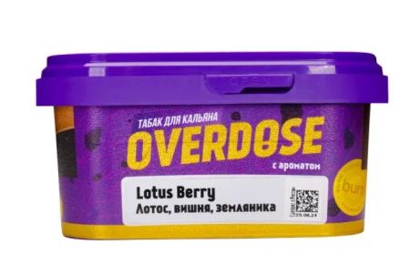 изображение товара Табак Overdose Lotus Berry (Лотос, вишня, земляника) 200г