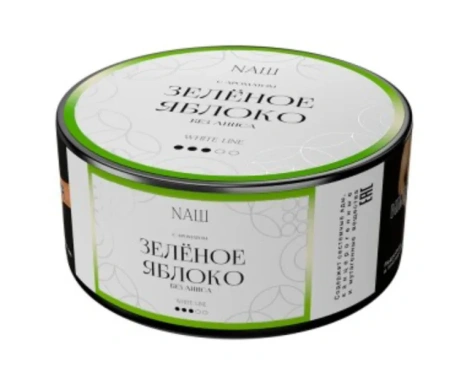 изображение товара Табак NAШ (НАШ) White Зеленое Яблоко 100г
