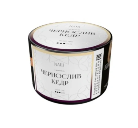 изображение товара Табак NAШ (НАШ) White Чернослив Кедр 40г