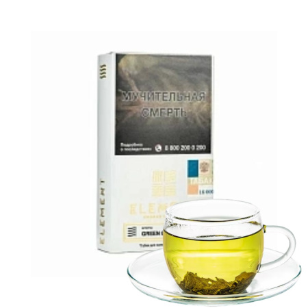 изображение товара Табак Element (Воздух) Green ginger tea (Зеленый имбирный чай) 25гр