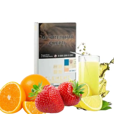 изображение товара Табак Element (Воздух) Strawberry Soda (Клубника Цитрусы Лимонад) 25гр
