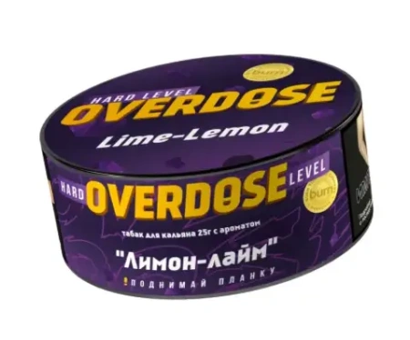 изображение товара Табак Overdose Lime-Lemon (Лимон-лайм) 100г