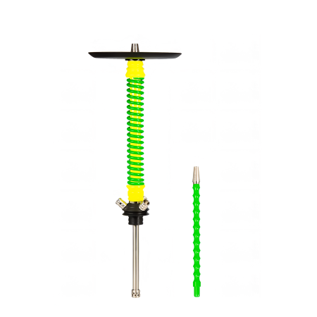 изображение товара Кальян MAMAY CUSTOMS Coilovers жёлто-салатовый (без колбы)