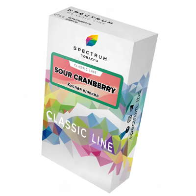 изображение товара Табак Spectrum Classic Line - Sour Cranberry (Кислая клюква) - 40 г