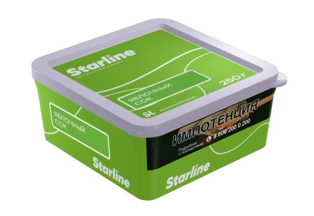 изображение товара Табак для кальяна Starline "Старлайн" (Яблочный сок), 250 г