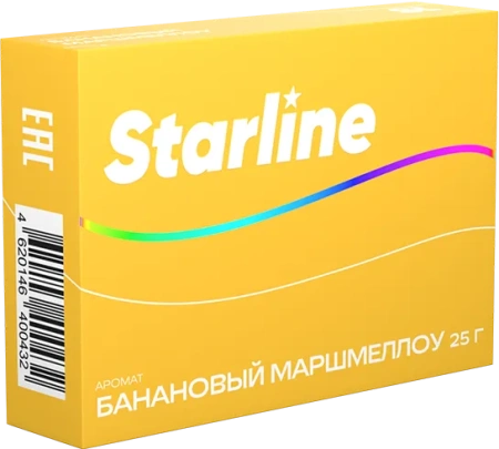 изображение товара Табак для кальяна Starline "Старлайн" (Банановый маршмеллоу), 25 г