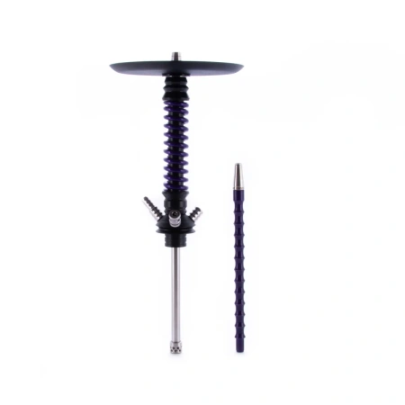 изображение товара Кальян MAMAY CUSTOMS Coilovers MINI чёрно-фиолетовый (без колбы) гр. куба