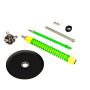 изображение товара Кальян MAMAY CUSTOMS Coilovers жёлто-салатовый (без колбы)