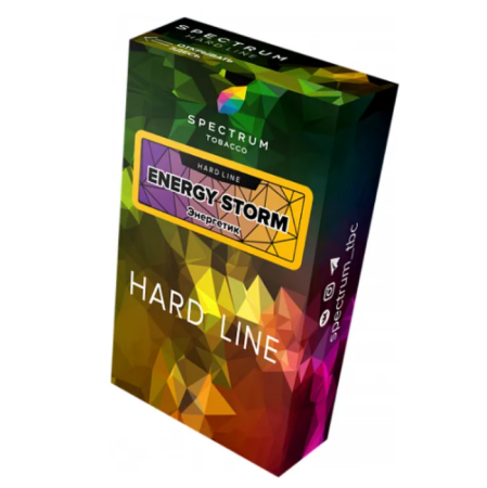 изображение товара Табак Spectrum Hard Line - Energy Storm (Энергетик) - 40 г