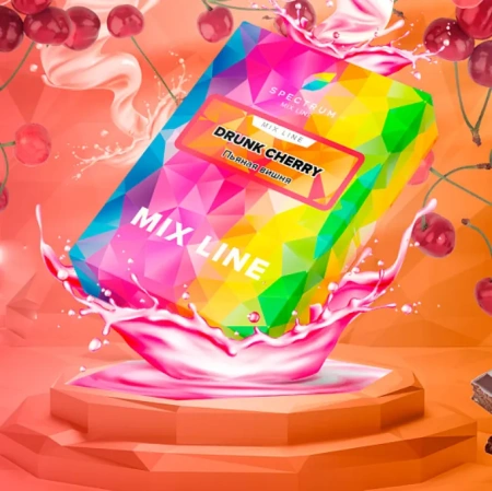 изображение товара Табак Spectrum Mix Line - Drunk Cherry (Пьяная вишня) - 40 г