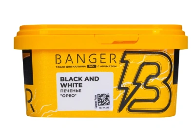 изображение товара Табак Banger Black And White (печенье с шоколадом и сливочным кремом) 200 г