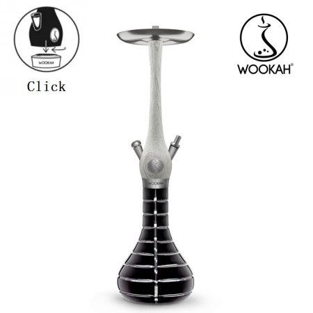 изображение товара Кальян Wookah White Nox Mastercut Striped Black Click (Клик)